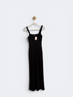 Moa Moa Black Sleeveless Jumpsuit